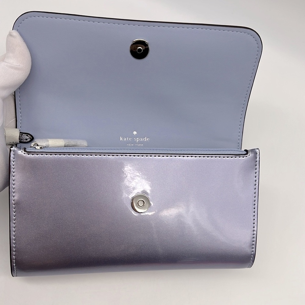 Kate Spade Kenzie Boxed Medium Flap Wristlet Candied Flower - Picture 8 of 16